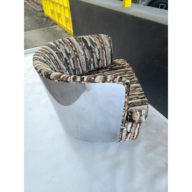 Milo Baughman Thayer Coggin Chrome Swivel Rocker For Sale In San Antonio - Image 6 of 15