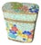 Vintage Chinese Turquoise Cloisonné Floral Covered Box For Sale