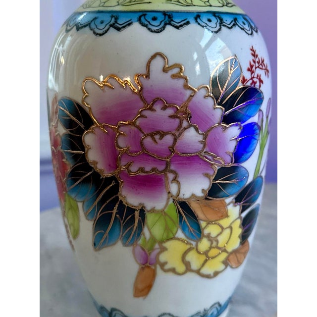 This Hand Painted Chinese Satsuma Peony Vase is a beautiful piece of Chinese culture and craftsmanship. The intricate...