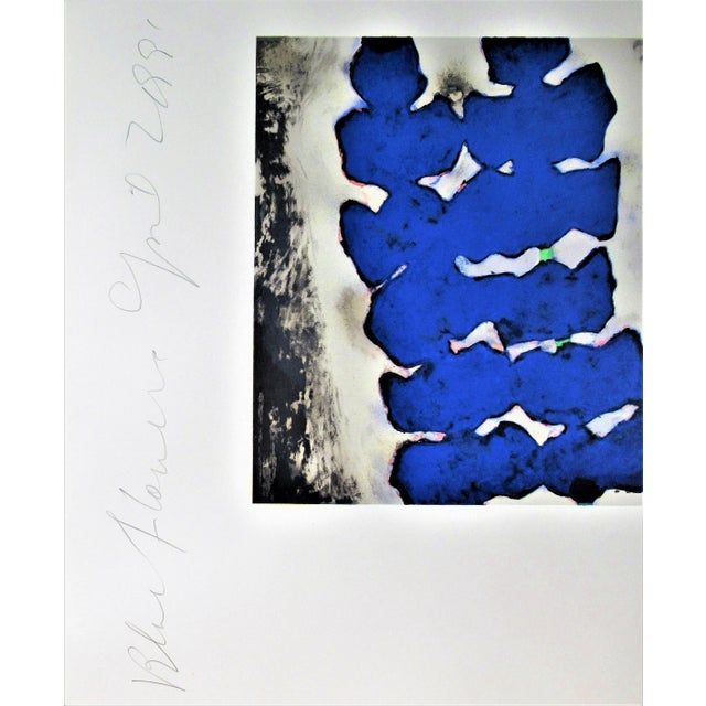Late 20th Century Donald Sultan, Blue Flower, 1991 For Sale - Image 5 of 6