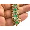 Bochic "Vintage Retro" Diamonds & Emeralds Bracelet Set In 18K Gold & Silver For Sale - Image 16 of 18