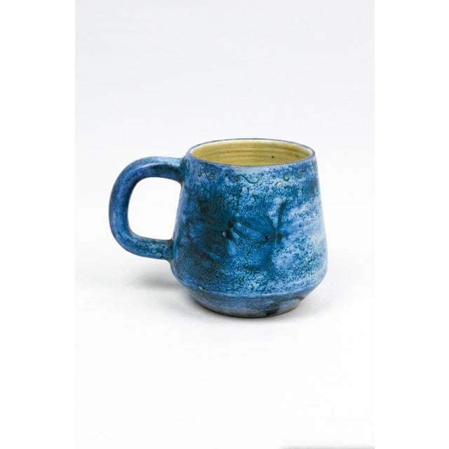 Mid-Century Earthenware Cup with Sgraffito Decoration of Fantastic Animals by Jacques Blin, France, 1960s For Sale - Image 10 of 13