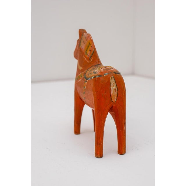 Vintage Swedish Handpainted Dala Horse by Nils Olsson, 1920s For Sale - Image 4 of 13