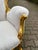 Late 20th C French Louis XVI Off-White Velvet Gilt Beech Settee 1pc For Sale - Image 14 of 15