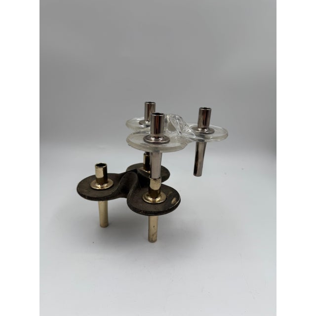 1950s Candleholders by Ceasar Stoff & Fritz Nagel for BMF, 1960s, Set of 2 For Sale - Image 5 of 11