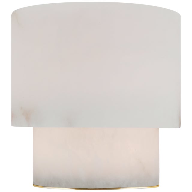 Modern Kelly Wearstler by Visual Comfort Signature Una Small Table Lamp in Alabaster For Sale - Image 3 of 3
