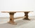 Mid 20th Century Country French Bleached Oak Farmhouse Trestle Dining Table 8 Ft For Sale - Image 5 of 18