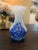 Contemporary Contemporary White and Cobalt Blue Vase Polish Glass For Sale - Image 3 of 8