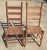 Brown Antique Hand Crafted Ladder Back Chairs - a Pair For Sale - Image 8 of 12