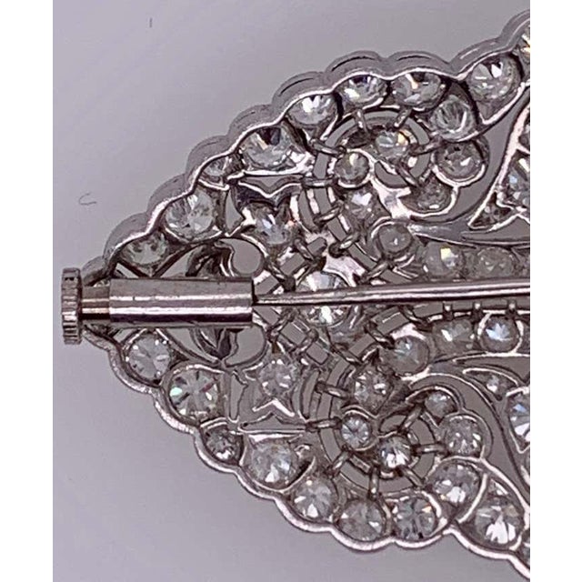 Vintage Diamond Cluster Brooch For Sale - Image 11 of 12