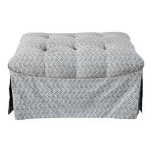 Marge Carson Rectangular Skirted Ottoman