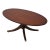 English Elliptical Mahogany Coffee Table For Sale