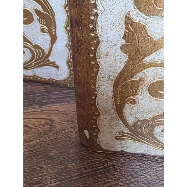 Vintage Florentine Bookends For Sale - Image 9 of 12