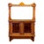 Late 19th Century English Victorian Hanging Mahogany Cabinet With Gilt Details For Sale