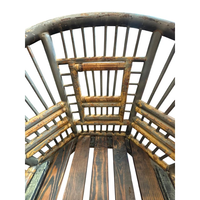 Mid 20th Century Brighton Pavillion-Style Bamboo and Wood Brighton Chair For Sale - Image 5 of 7