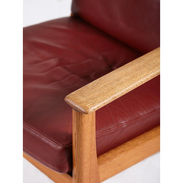 Red GE 265 Low-Back Armchair by Hans J. Wegner for Getama, 1970s For Sale - Image 8 of 9
