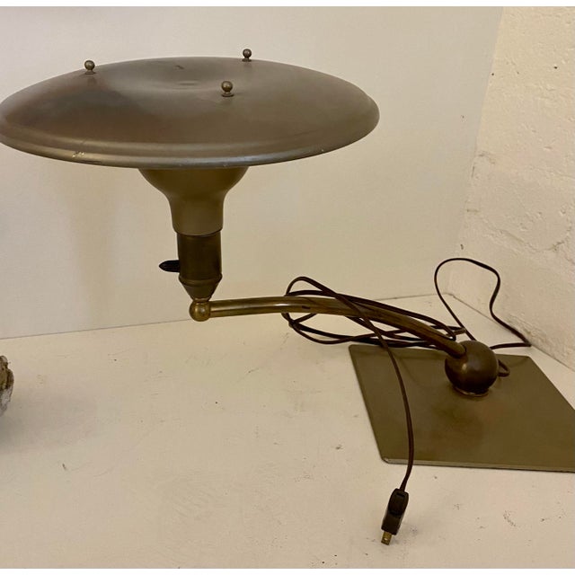 Vintage 1950s Wheeler Flying Saucer Desk Lamp Chairish