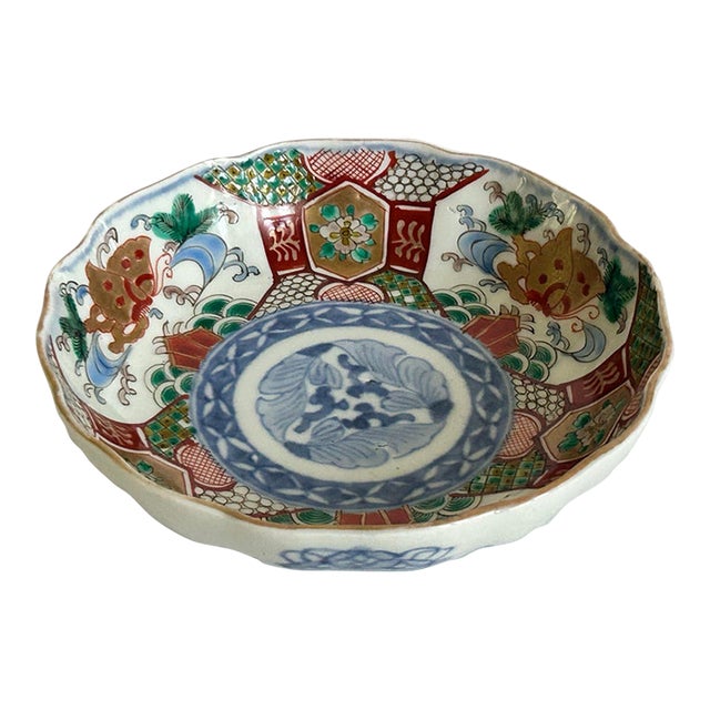 Antique Japanese Imari Bowl, Meiji Period For Sale