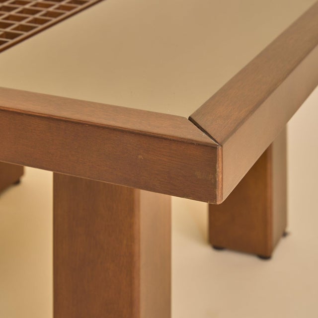 Italian Mirrored Grid Coffee Table in the Manner of Ettore Sottsass, 1970s For Sale - Image 13 of 13