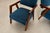 Brazilian Modern Armchairs in Imbuia Wood and Deep Petrol-Blue Mohair, Brazil, 1950s For Sale - Image 14 of 18