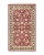 Red Mogul, One-of-a-Kind Hand-Knotted Area Rug in Red, 3' 1" x 5' 3" For Sale - Image 8 of 8