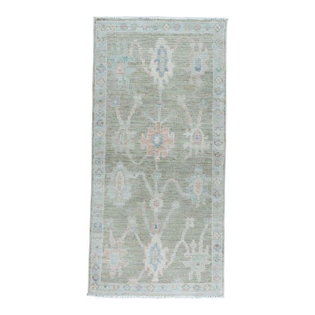 Turkish Oushak Runner Rug 2'8" x 8'10" #17140 For Sale