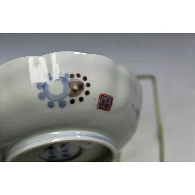 Late 19th Century Pair of Antique Japanese Porcelain Dishes For Sale - Image 9 of 10