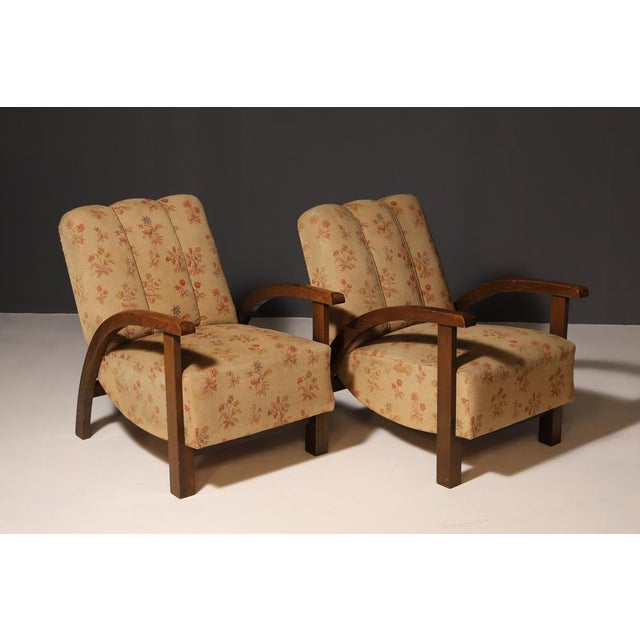 Set of Art Deco Armchairs, Central Europe, 1930s For Sale - Image 9 of 13