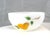 Traditional Mid 20th Century Hand Painted Fire King Gay Fad 6" Milk Glass Small Round Bowl Fruit Pattern #16 For Sale - Image 3 of 8