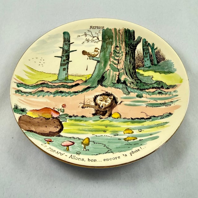 Sarreguemines Benjamin Rabier Childs Plate, Meprise For Sale In Philadelphia - Image 6 of 8