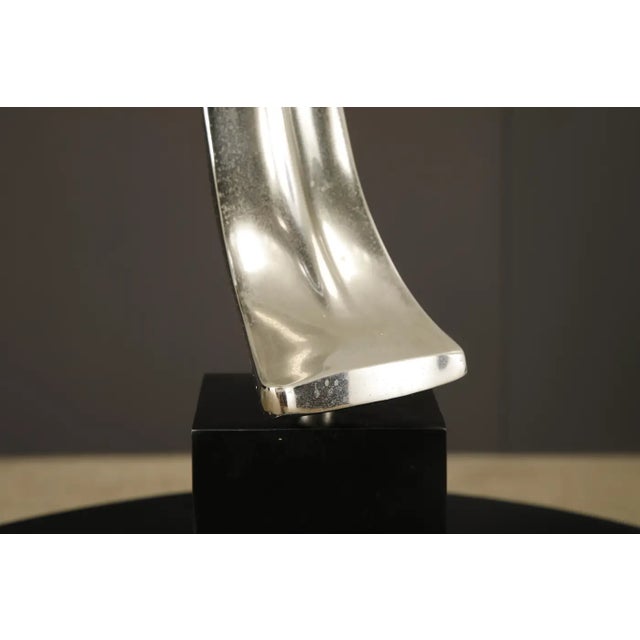 Maurizio Tempestini for Laurel Lamp Co Sculptural Chrome Arc Table Lamp, 1970s For Sale - Image 10 of 17