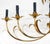 Metal 9 "Candles" Light Gilt Metal Sheaf of Leaves Motive Italian Wall Sconce MINT! For Sale - Image 7 of 12