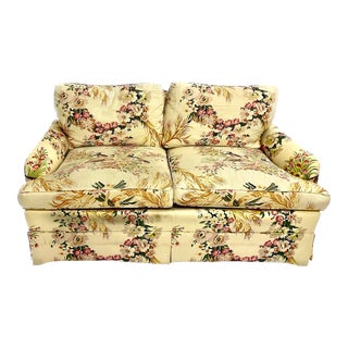 Vintage Brunschwig Et Fils Upholstered Loveseat For Sale