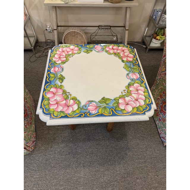 Bring Old World charm into your home or garden with this stunning vintage Italian concrete table. Featuring an intricately...