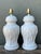 Vintage Glazed Ceramic Bamboo Lamps - A Pair For Sale In West Palm - Image 6 of 12