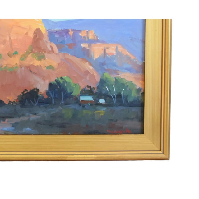 Southwest Canyons landscape oil painting on stretched artist canvas by listed artist Silvio Silvestri (1948-2018.)...