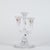Glass 20th Century Transparent Crystal Candleholder with Three Flames by Marked Beyer, Germany, 1950s For Sale - Image 7 of 9