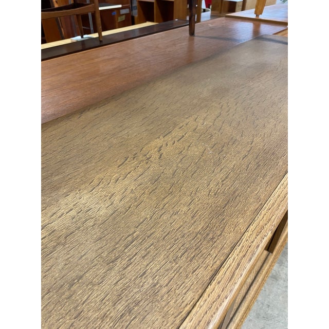 Danish Scandinavian Oak Tall Cabinet or Sideboard For Sale In Miami - Image 6 of 10