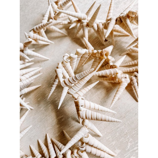 1980s Vintage Costal Sea Shell Garland Table Decor or Holiday Decor For Sale - Image 5 of 9