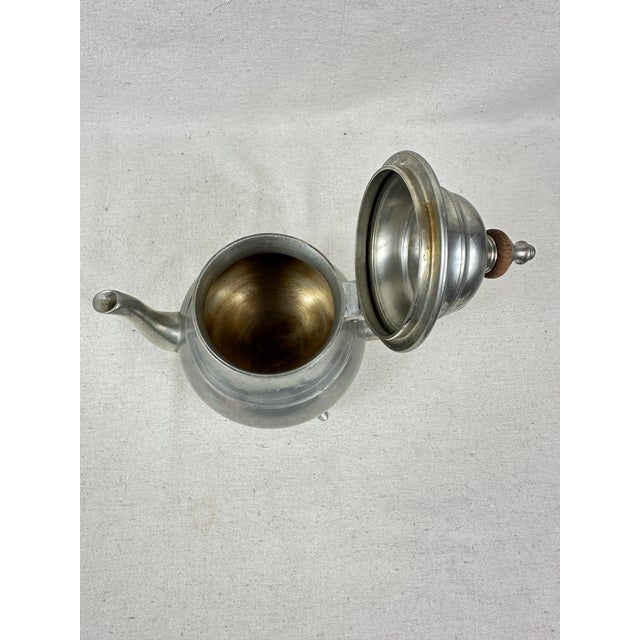 Metal Vintage Stieff Pewter Teapot For Sale - Image 7 of 9
