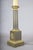 Antique Neoclassical Louis XVI Style Bronze Column Table Lamp with Gilt Accents, Europe, 19th Century For Sale - Image 4 of 10