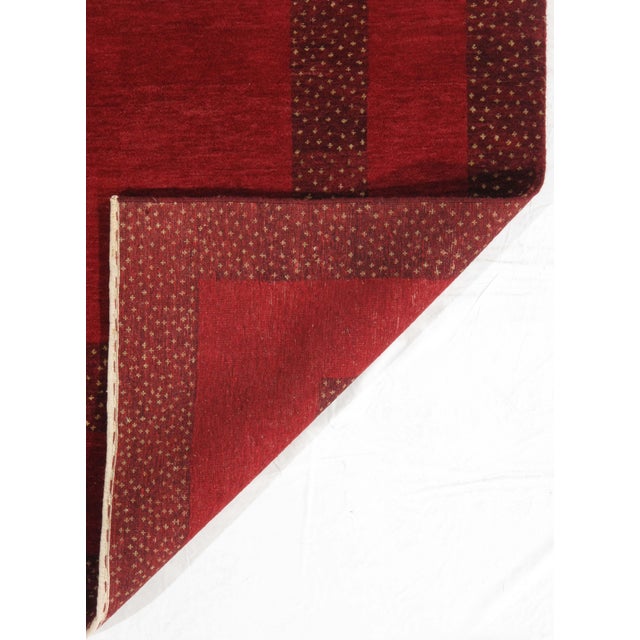 1980s 1980s Hand-Knotted Gabbeh Rug 8'1" X 10'2" For Sale - Image 5 of 5