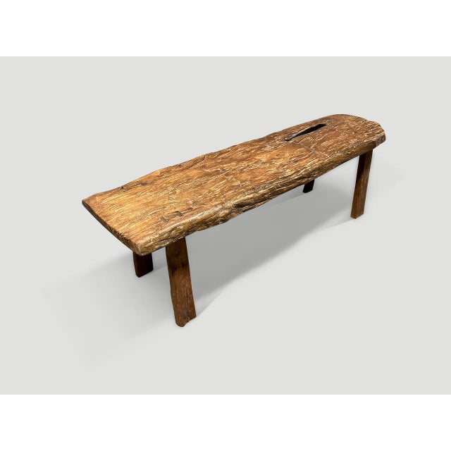 Contemporary Andrianna Shamaris Wabi Sabi Bench For Sale - Image 3 of 5