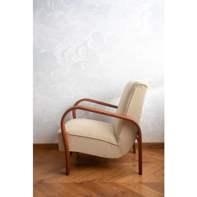Armchair by K. Koželka & A. Kropáček for Interier Praha, Former Czechoslovakia, 1940s For Sale - Image 6 of 8