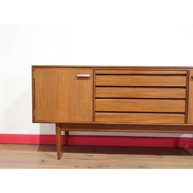 Mid Century Modern Vintage Teak Credenza Sideboard in the Style of Austinsuite Danish Style For Sale - Image 15 of 15