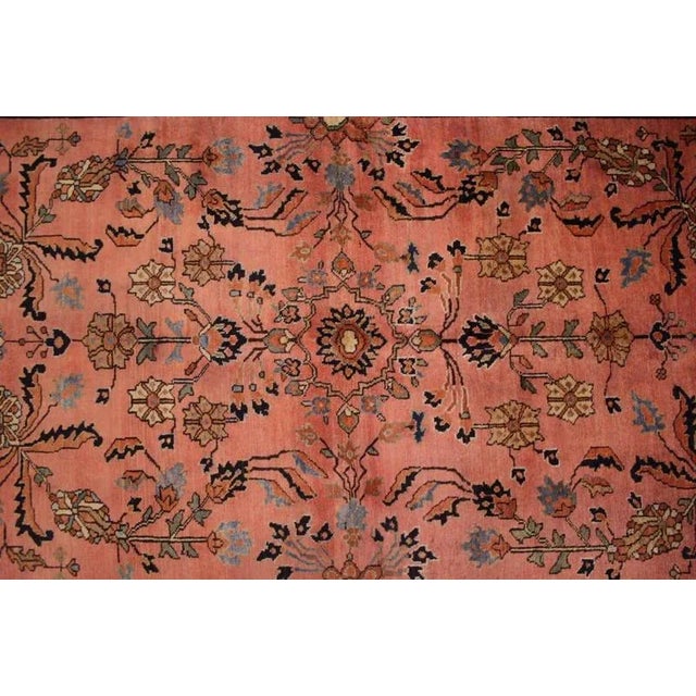 Textile Antique Middle Eastern Hand-Knotted Sarough Rug For Sale - Image 7 of 10