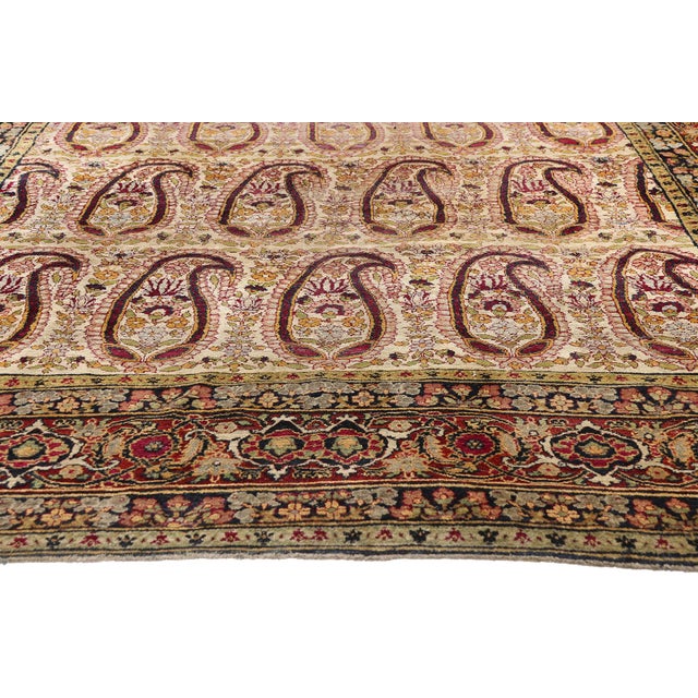 Late 19th Century Persian Kerman Rug, 06'06 X 10'09 For Sale - Image 4 of 10