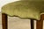 Set of Six 1930s French Art Deco Maple Dining Chairs in Olive Green Velvet For Sale - Image 14 of 18