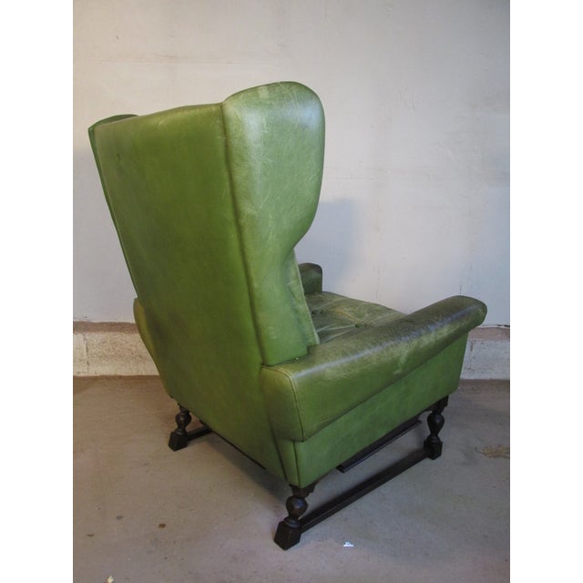Svend Skipper Vintage Danish Lounge Chair in Distressed Leather by Svend Skipper Circa 1970 For Sale - Image 4 of 14