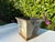 Vintage British Colonial Botanical Decoupage Square Cachepot With Antiqued Gold Trim For Sale In Naples, FL - Image 6 of 10